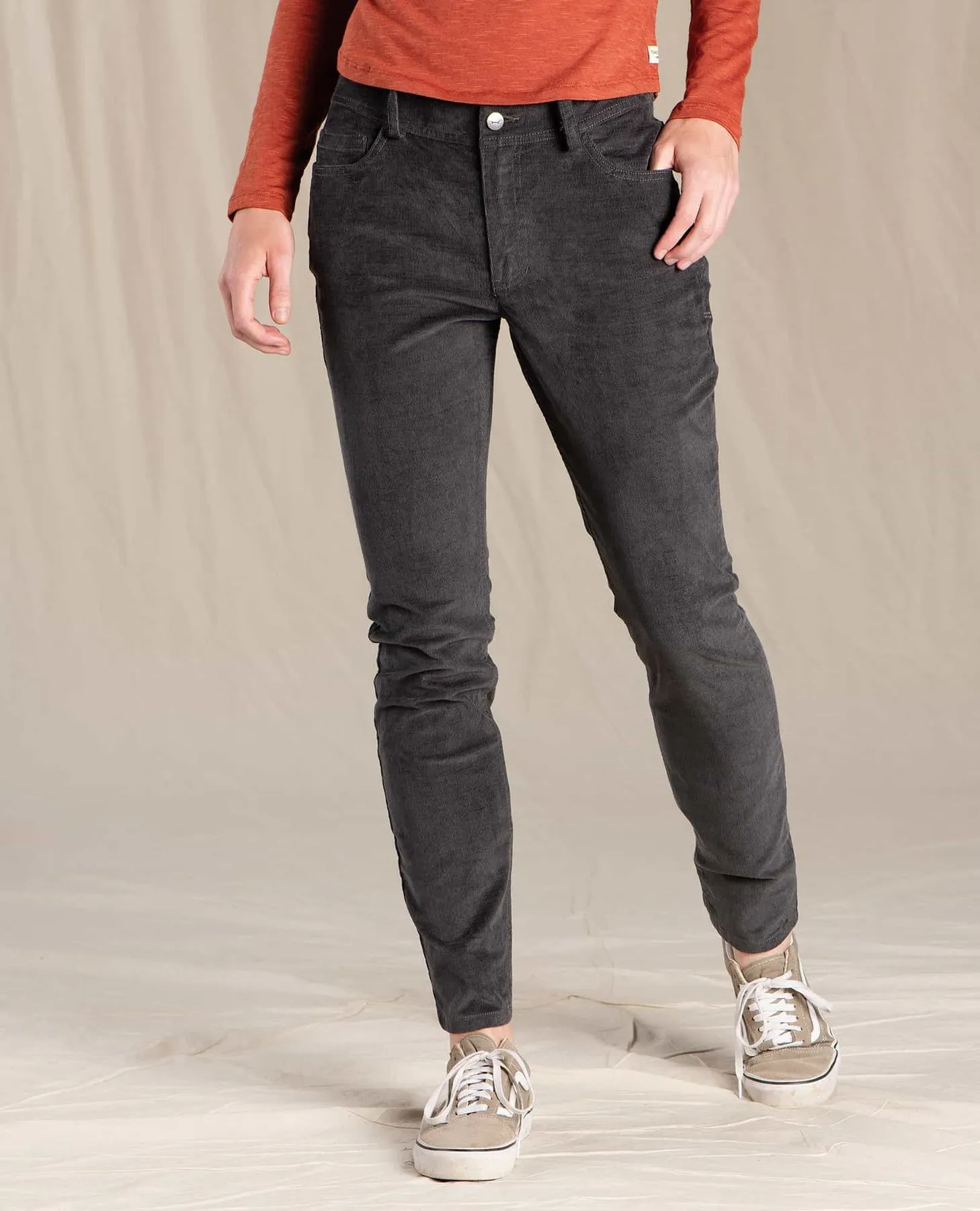 Karuna Cord 5-Pocket Skinny Pant - Soot