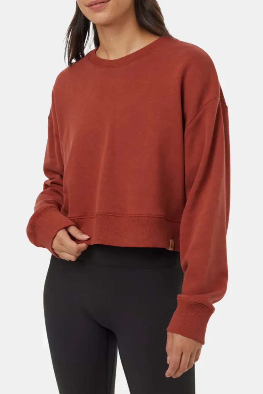 TreeFleece Oversized Cropped Crew